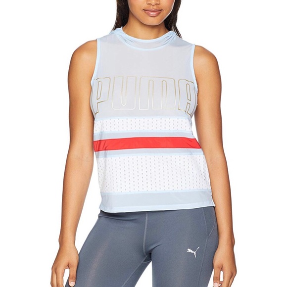 Puma | Sheer Varsity Sleeveless Top - Picture 1 of 8